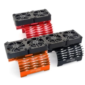 697238888380 1/5 Scale (Double Fans+56mm Heatsink Red 8.4V/16000RPM for (55/56/58mm) Orange