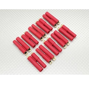 15000030 TURNIGY HXT 4mm Gold Connector w/Pre-installed Bullets (10pcs/set) 25659