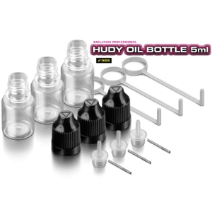 106900 HUDY OIL BOTTLE, NOSE, STEEL NEEDLE &amp; SAFETY LOCK - 5ML (3PCS)