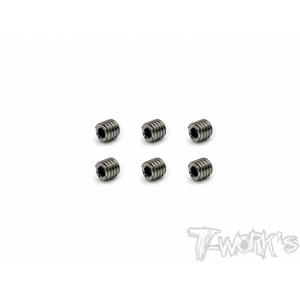TSS-404S 64 Titanium Hex. Socket Set Screw 4 x 4mm 6pcs