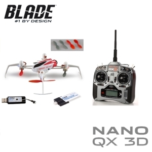 BLH7180+DX6i Blade Nano QX 3D 멜티콥터+DX6i 6채널 조종기 RTF 풀세트(최신형 3D 버전 쿼드콥터)