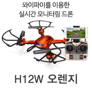 실시간 모니터링 쿼드콥터 H12W (4CH Digital R/C Quad-Copter H12W) - 오렌지&amp;nbsp;&amp;nbsp;