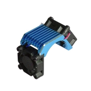 3RAC-MHS010/LB Aluminium Brushless 540 Motor Heatsink -Twin W/ Cooling Fan - Light Blue Color