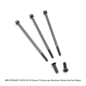[MR-FZV3ASG] FLETA ZX V3 Case &amp; Timing cap Aluminum Screw Set Gun Metal