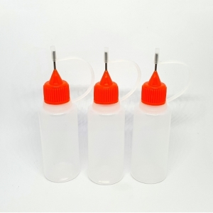 103289 Steel Needle Oil Bottle 20ml, Orange (3 pcs)