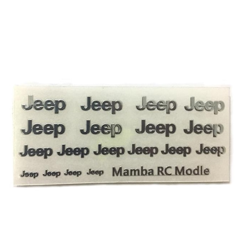 1:10 스케일 악세서리 메탈 스티커 지프 Metal Jeep sticker decal