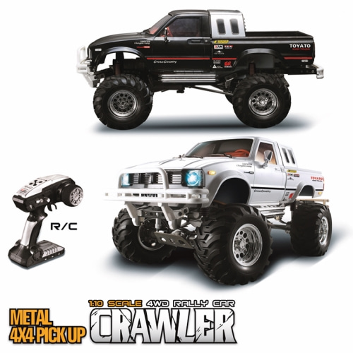 부르져 클론 제품-[짭브루져 hg-p407]1/10 2.4G 4WD Rally Rc Car Metal 4X 4 Pickup Truck Rock Crawler RTR Toy Salehgp40bes7